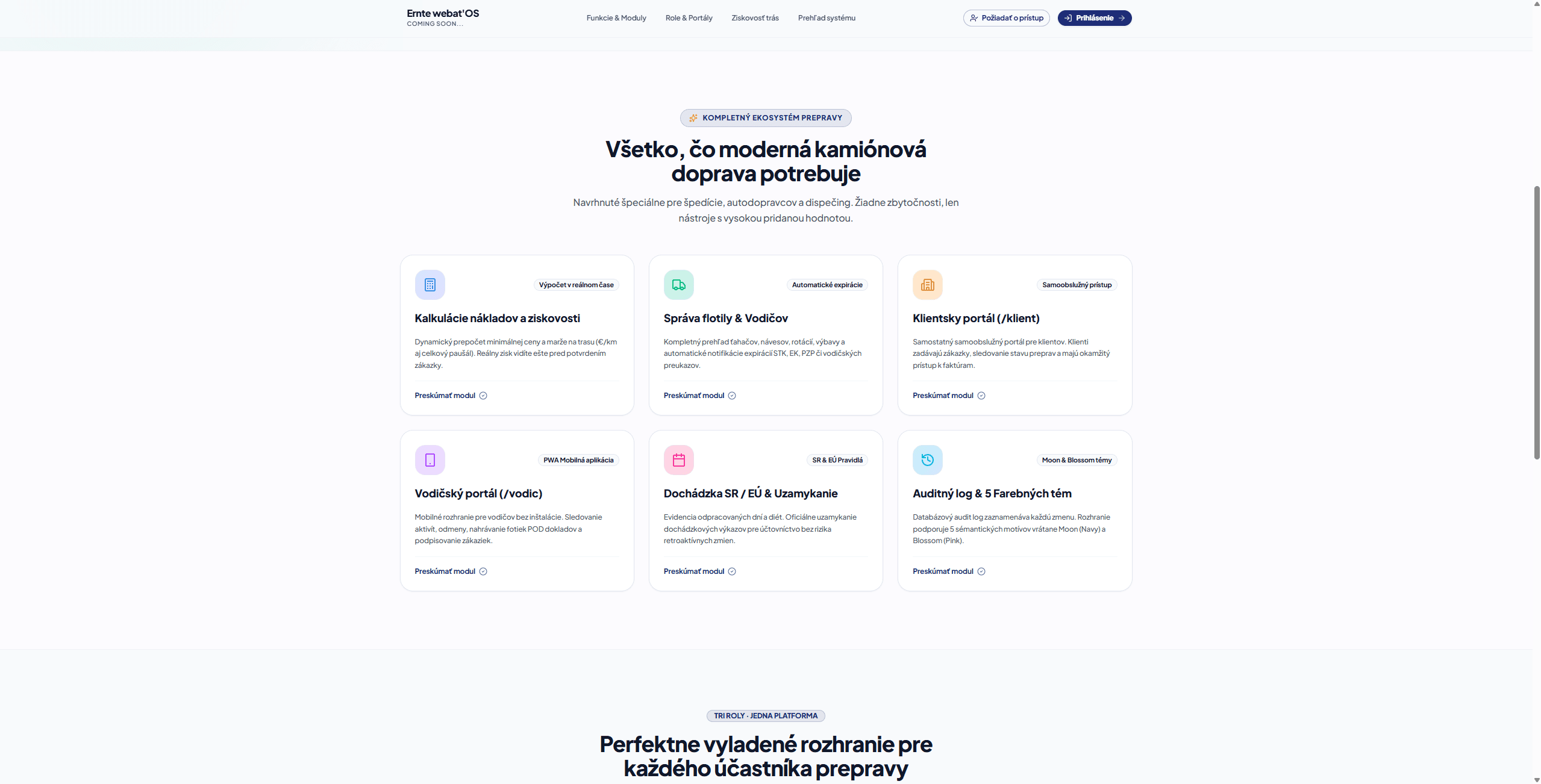 Screenshot: Architektonický koncept interného CRM a dátových tokov