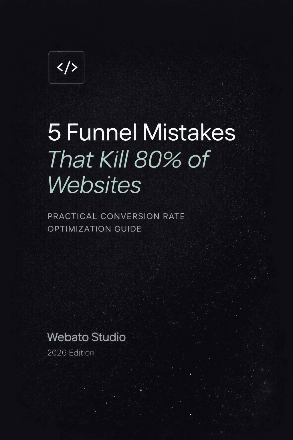 5 Funnel Mistakes eBook Cover